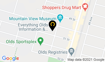 Padnoma Support Services in Olds map