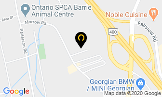 Paintline Products Inc in Barrie map