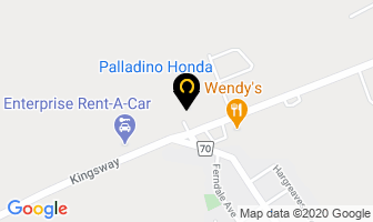 Palladino Honda in Sudbury map