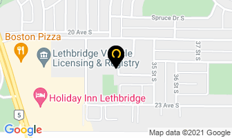 Palm Road Apartments in Lethbridge map
