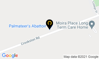 Palmateer's Abattoir in Tweed map
