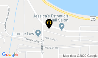 Palmer Roofing in Nanaimo map