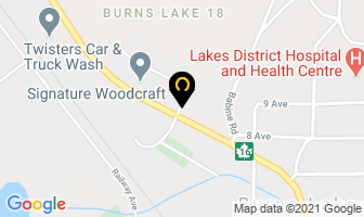 Pan Handle Restaurant in Burns Lake map