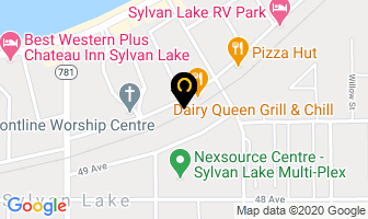 Panago Pizza in Sylvan Lake map