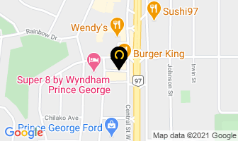 Papa John's Pizza in Prince George map