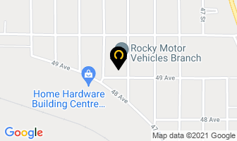 Paradise Day Spa in Rocky Mountain House map