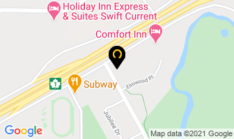 Paradise Inn in Swift Current map