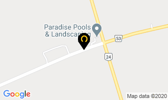 Paradise Pools & Landscaping in Brantford map