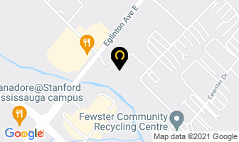 Paramount Commercial Solutions in Mississauga map