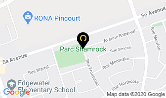 Parc Shamrock in Pincourt map