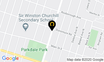 Parkdale Fish & Chips in Hamilton map