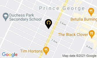 Parker Optometry in Prince George map
