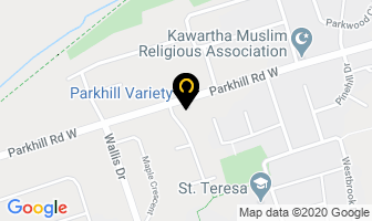 Parkhill Variety in Peterborough map