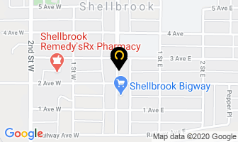 Parkland Meats Ltd in Shellbrook No. 493 map