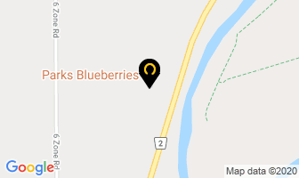 Parks (Blueberries) in Bothwell map