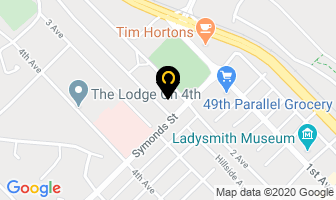 Parkside Dog Grooming in Ladysmith map
