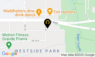 Parkside Inn in Grande Prairie map