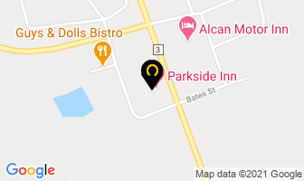 Parkside Inn in Haines Junction map