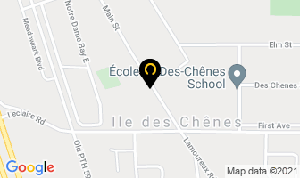 Paroisse Ile Des Chenes in Ile des Chênes map