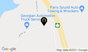 Parry Sound Delivery in Parry Sound map