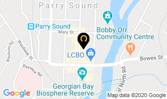 Parry Sound Sewing Centre in Parry Sound map