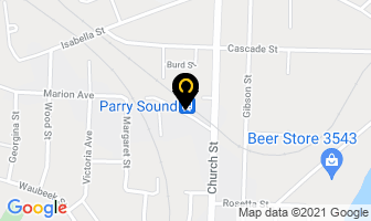 Parry Sound Snowmobile District in Parry Sound map