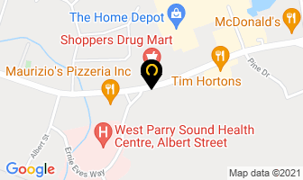 Parry Sounds Acs in Parry Sound map