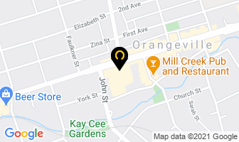 Parties Plus in Orangeville map