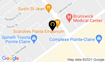 Party Mania in Pointe-Claire map