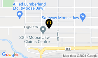 Pascoe's Machine Works in Moose Jaw map