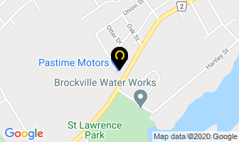 Pastime Motors in Brockville map