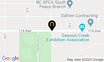 Patterson's Auction Mart Ltd in Dawson Creek map