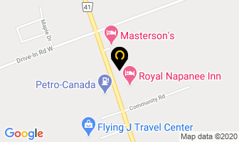 Patterson's Tires in Napanee map
