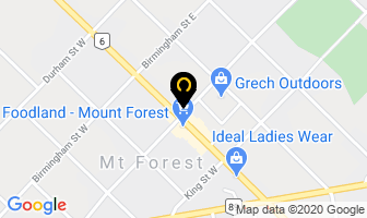 Paula's Hair Salon in Mount Forest map