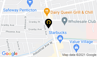 Pauline's Pet Grooming in Penticton map