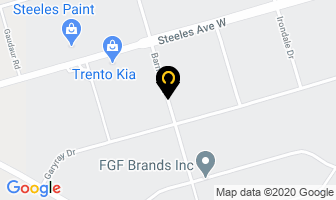 Paul's Auto Body Shop in Orillia map