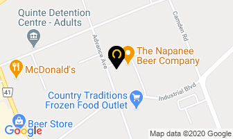 Paul's Pizzeria in Napanee map
