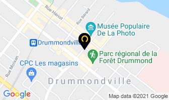 Pavillon Rouge in Drummondville map