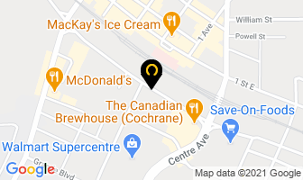 Paws Dog Daycare in Cochrane map