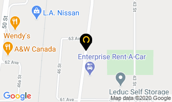 Paws In Paradise Inc in Leduc map