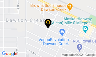 Peace Photographics Inc in Dawson Creek map