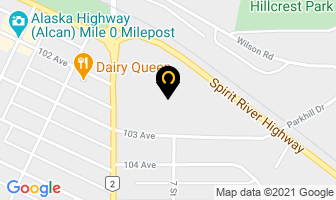 Peace Regional Mri in Dawson Creek map
