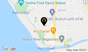 Peace River Denture Clinic in Peace River map