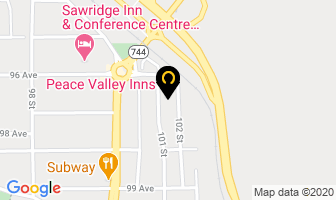 Peace Valley Inns in Peace River map