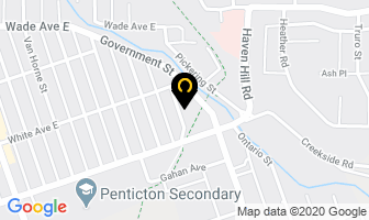 Peach City Massage in Penticton map