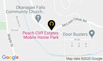 Peach Cliff Estates Mobile Home Park in Okanagan-similkameen D map