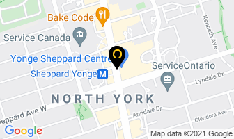 Pearl Cleaners in North York map