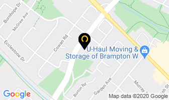 Peek Moving Systems in Brampton map