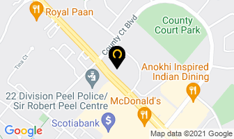 Peel Family Mediation in Brampton map