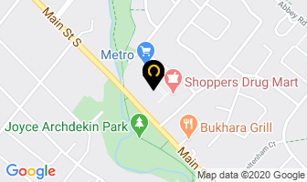 Peel Village Dental in Brampton map